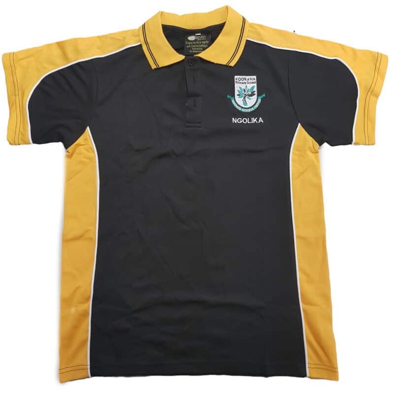 Koorana Primary School Yellow Faction Polo Shirt (Large Sizes)
